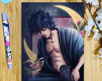 Lámina artística de Lord Morfeo Sandman: Arte mural de cómic fantástico