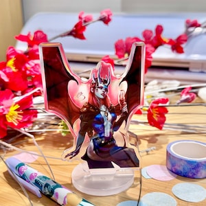Mizora Devil Acrylic Standee, Baldur's Gate 3 inspired Merch, Demon BG3 Video Game Gift, Fanart