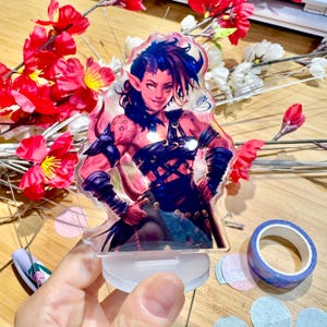 Karlach Acrylic Standee, Tiefling Baldur&#39;s Gate 3 inspired Merch, BG3 Video Game Gift, Fanart