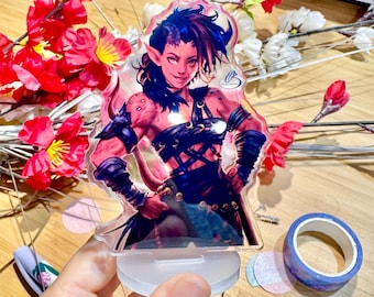 Karlach acryl standee, Tiefling Baldur&#39;s Gate 3 geïnspireerde merchandise, BG3 videogame cadeau, fanart