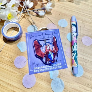 Mizora BG3 Keychain Charm, Baldur's Gate 3 Inspired Acrylic Figure, Role Playing Gamer Gift