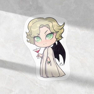 The Sandman Lucifer Magnet: Handmade Gothic Fantasy Art