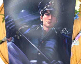 Poster di Caleb Farspace Colonel: Otome Anime Fan Art Print Gift