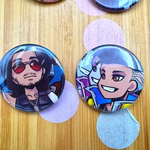 CYBERPUNK: EDGERUNNERS DAVID バッジ Cyberpunk Edgerunners David Set of 3 Acrylic Stand, Can Badge