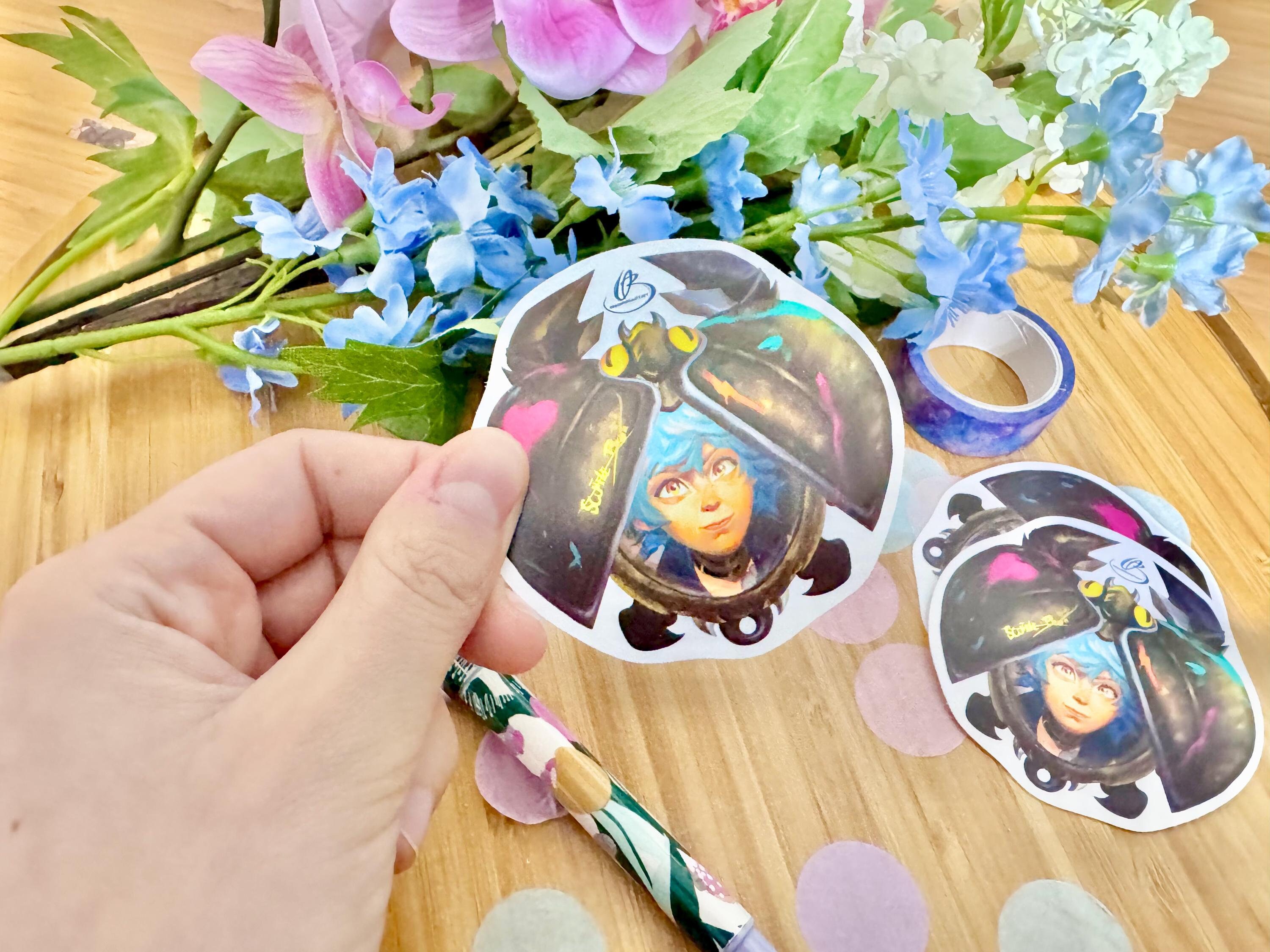Isha Sticker, Arcane Fanart Vinyl Decal, Riot League of Legends inspired Merch, Gamer Gift