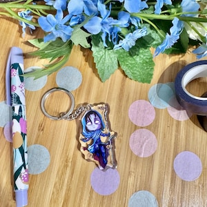 Viktor Acrylic Keychain, Arcane inspired Fan Art, League of Legends inspired Figure Merch, Gamer Gift