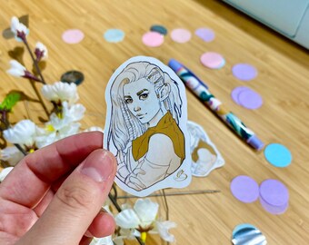 Dungeons and Dragons Character Stickers | DnD sticker | Fantasy sticker | Dnd gift | Geeky sticker | Gamer gift | Nerdy sticker