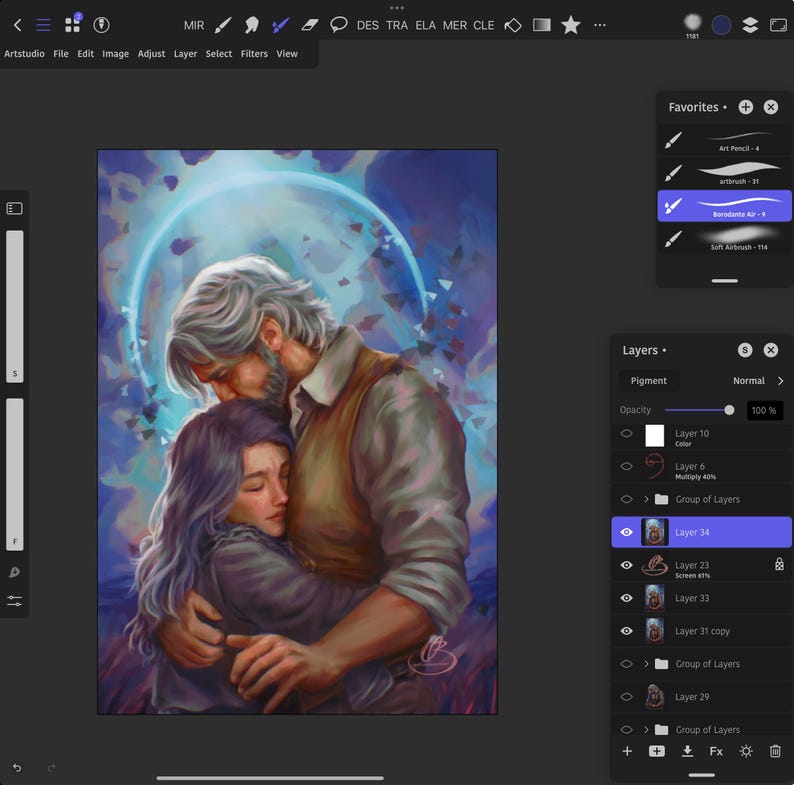Alicia and Renoir "Lights On" Poster, Clair Obscur: Expedition 33 Game Art Print. Gamer Gift and Merch.