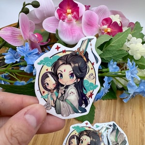 Sticker vinyle Shi Qingxuan, Bénédiction officielle du maître du dieu du vent pour le ciel, cadeau inspiré du TGCF, Fan Art MXTX, roman BL