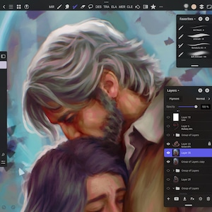 Alicia and Renoir "Lights On" Poster, Clair Obscur: Expedition 33 Game Art Print. Gamer Gift and Merch.