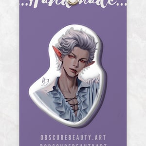 Astarion Baldur&#39;s Gate 3 Companion Resin Pin, Homemade DnD Fantasy Gift, BG3 Inspired Merch