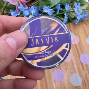 Jayce Viktor goudfolie washitape, JayVik Arcane geïnspireerd fanart cadeau, Riot Merch, gamer-briefpapier