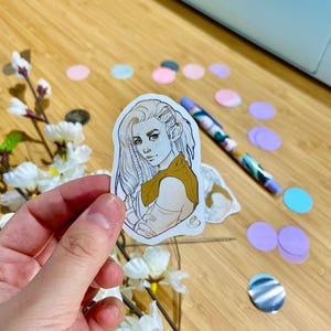 Niedliches Dungeons and Dragons Stickerset, Spezies Rasse TTRPG Aufkleber, Gamer Geschenk Set für Fantasy Liebhaber, DnD Merch