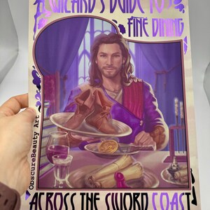 Gale BG3 Funny Foil Print A4, Baldur's Gate 3 Fan Art Poster, Game inspired Merch, Tabletop RPG Decor, Gamer Birthday Gift