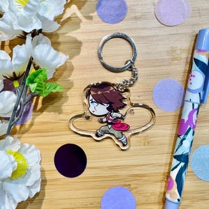 Trevor Belmont Castlevania Inspired Keychain, Acrylic Fantasy Charms for Anime Fans, Gamer Merch, Anime gifts