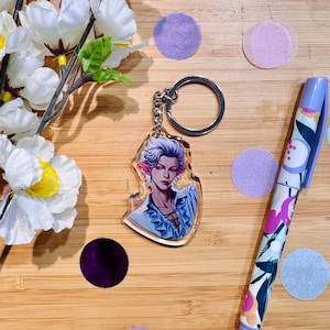 Astarion Baldur&#39;s Gate 3 Acrylic Keychain,  BG3 Fantasy Charms small Gift, Inspired Merch