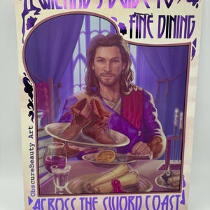 Gale BG3 Funny Foil Print A4, Baldur's Gate 3 Fan Art Poster, Game inspired Merch, Tabletop RPG Decor, Gamer Birthday Gift