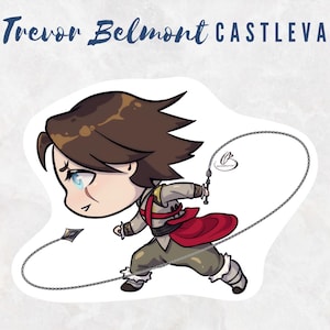 Trevor Belmont Castlevania Magnet: Handmade Gothic Fanart Gift