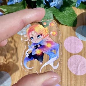 Sypha Belnades Acrylic Pin, Castlevania Netflix inspired Fan Art, Fantasy Anime themed Merch, Gamer Gift