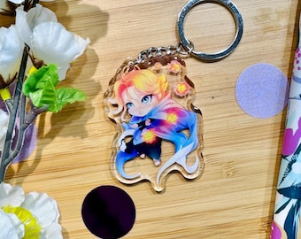 Sypha Belnades Acrylic Keychain: Castlevania Anime Fan Art