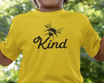 Kids Bee Kind T-Shirt, Insect Graphic Tee