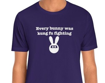 Funny Easter Bunny Kung Fu Fighting T-Shirt