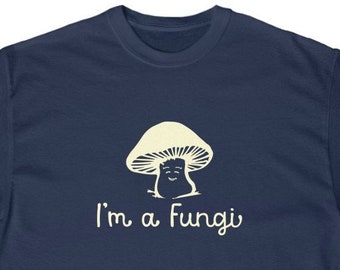 Maglietta divertente con funghi, maglietta umoristica sui funghi, regalo per ragazzi