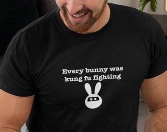 Funny Easter T-Shirt, Kung Fu Bunny Graphic Tee
