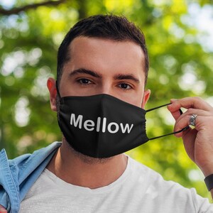 Funny Face Mask, Mellow Fabric Face Mask