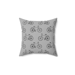 Bicycle Pillow, Bike Pillow, Cycling Pillow, Bike Throw Pillow, Cycling Decor, Cycling Gifts, Housewarming Gifts, Bike Decor