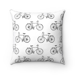 Bicycle Accent Pillow, Bike Throw Pillow, Cycling Pillow, Bike Throw Pillow, Cycling Decor, Cycling Gifts, Housewarming Gifts, Bike Decor