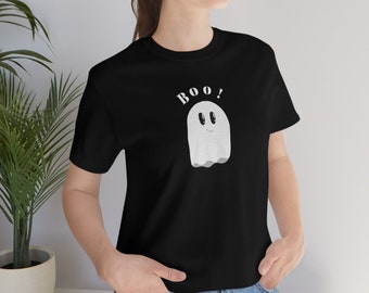 Camiseta gráfica de fantasma divertida, disfraz de Halloween, unisex