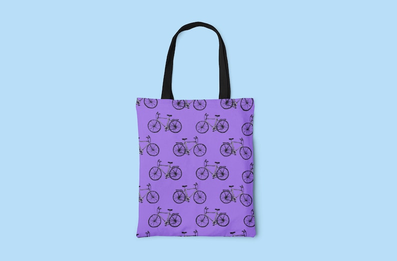 Bicycle Tote Bag, Bike Bag, Bicycle Shopping Bag, Grocery Bag Etsy