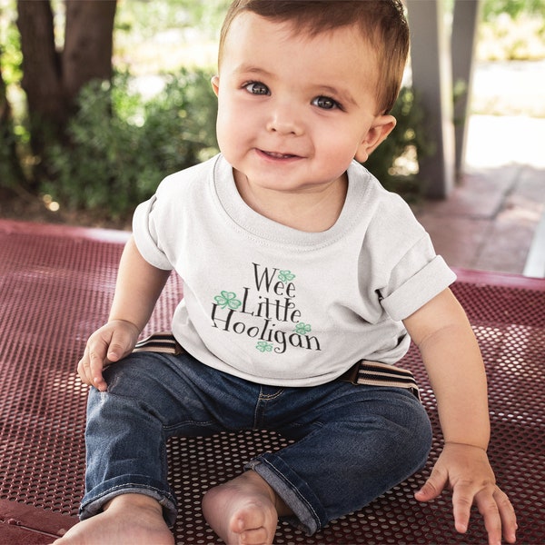 St. Patrick's Day Onesie, Wee Little Hooligan, Funny Irish Toddler Shirt, kids St Paddy’s day shirt, bodysuit st Patrick’s day, st pattys