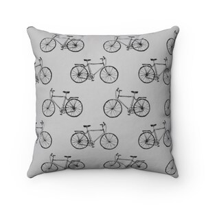 Bicycle Pillow, Bike Pillow, Cycling Pillow, Bike Throw Pillow, Cycling Decor, Cycling Gifts, Housewarming Gifts, Bike Decor
