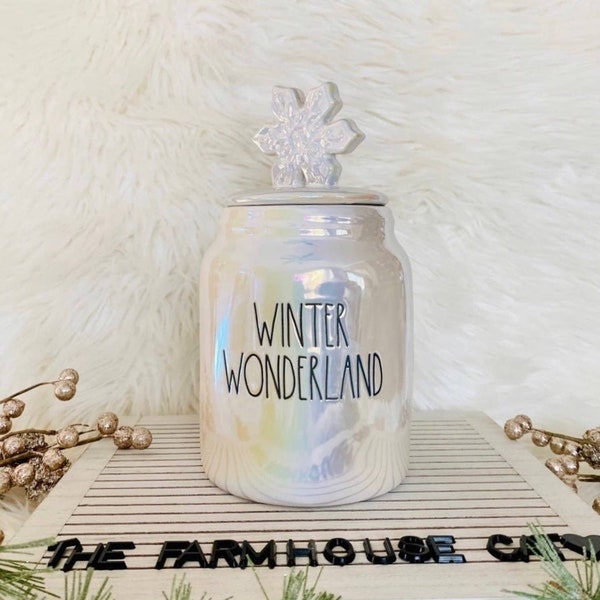 White Ceramic Canister Set Rae Dunn Etsy