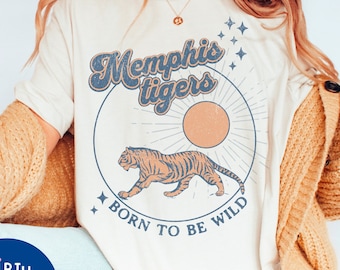 Comfort Colors Memphis Tigers Shirt: Retro Vintage Style