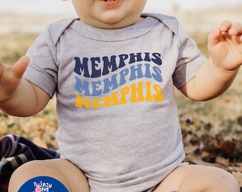 Groovy Tri Color Memphis Tee: 901 Sports Shirt