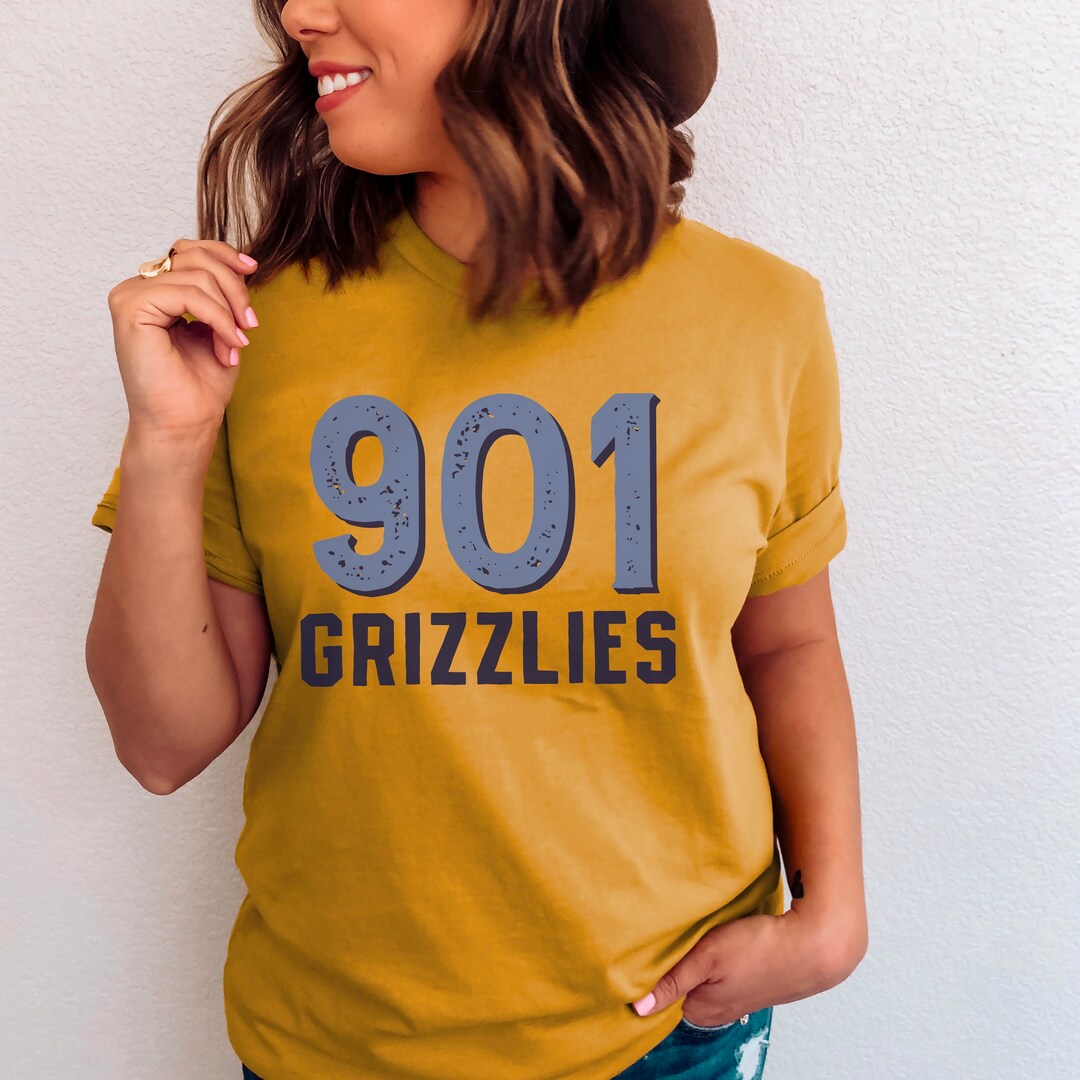 Memphis Grizzlies 901 Tee: Mustard Sports Shirt - Etsy
