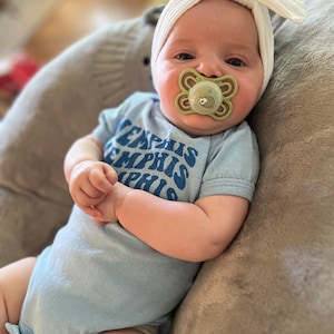 Groovy Memphis Baby Bodysuit: Single Color Tee