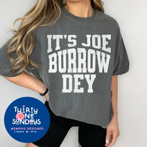 Comfort Colors Cincinnati Its Joe Burrow Dey Vintage Distressed Oversized Look Tee Retro Cincinnati Tshirt Bengals Fan