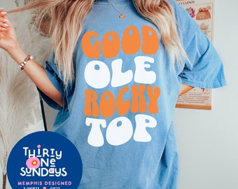 Comfort Colors Groovy Rocky Top Tennessee Vols Shirt