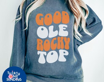 Comfort Colors Groovy Rocky Top Sweatshirt - Tennessee Vols Vintage Style