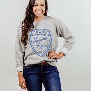 Troop Memphis Grizzlies Sweatshirt | Memphis Grizzlies Sweatshirt | Grizzlies Crewneck | Memphis Sweatshirt | MEM Crewneck 901Shirt