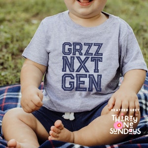 Memphis Grzz Nxt Gen Baby T-shirt: Navy Text