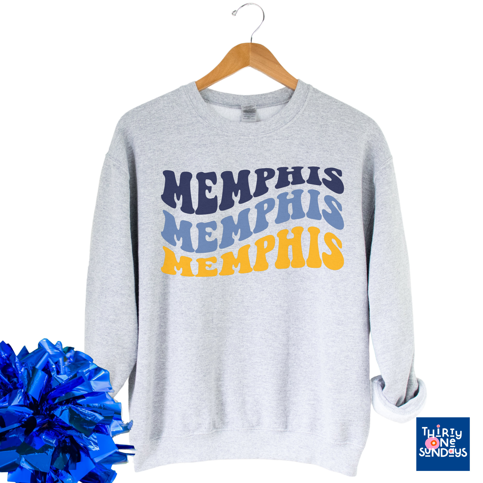 The Original Groovy Tri Color Memphis Grizzlies Sweatshirt - Etsy