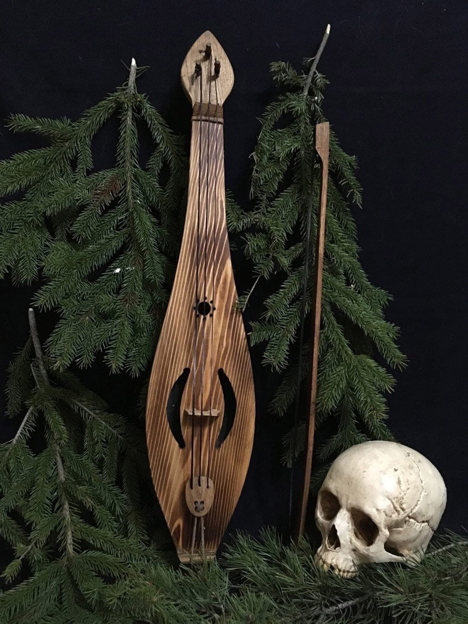 Honk Smyk bowed lyre type II medieval instrument Etsy