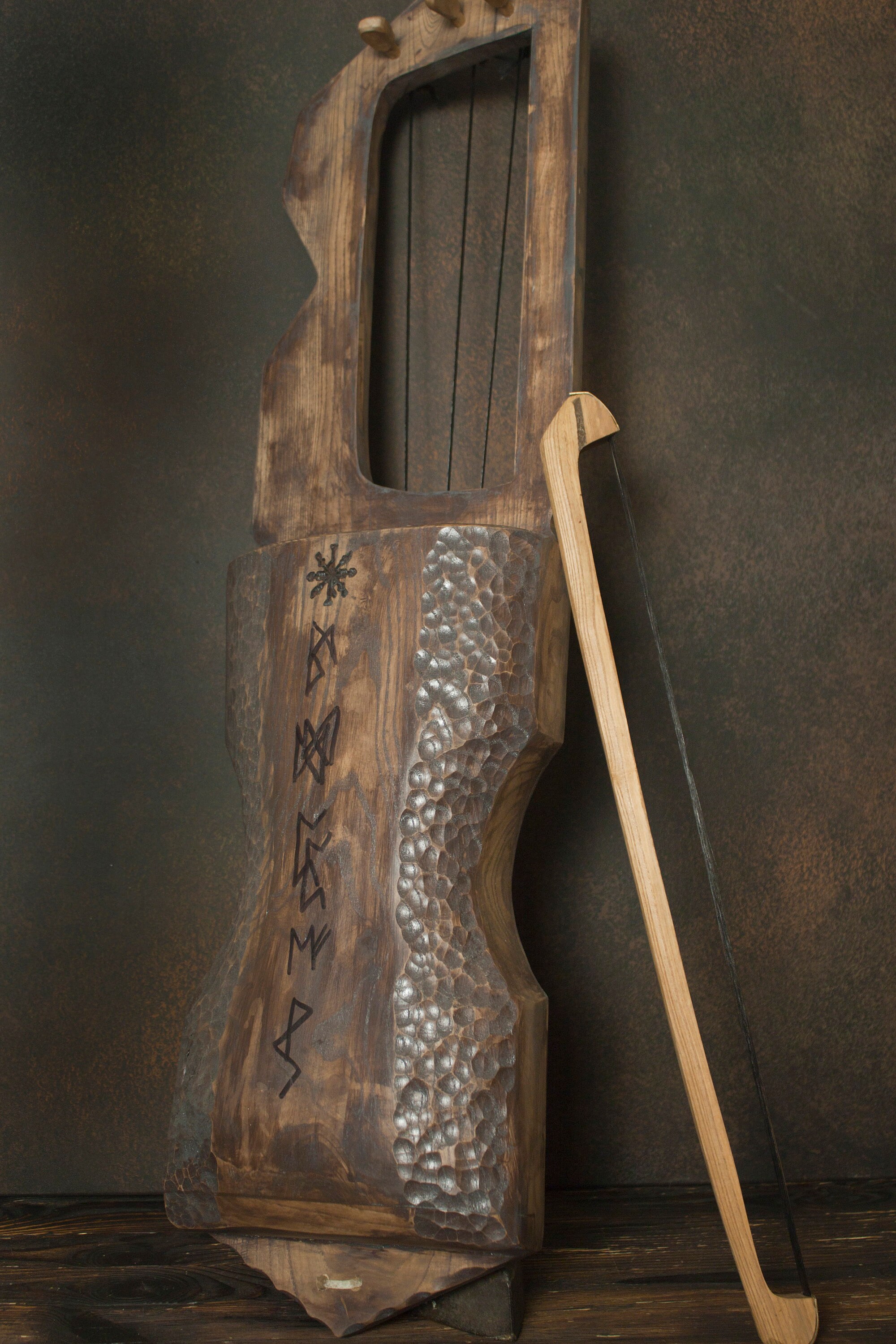 Talharpa Tagelharpa Stråkharpa mit Schleife Etsy