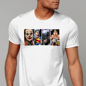 DC Tshirt | Unisex DC T shirt | Bella + Canvas 3001 DC inspired drawn cartoon T-Shirt