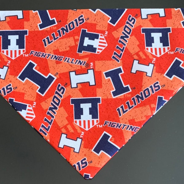 Illinois Illini Over the Collar Dog Bandana